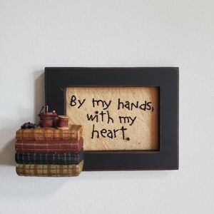 By my hands with my heart shelf decor‎ Trinket Shelf